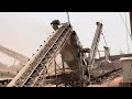 ASMR Giant Jaw Rock Stone Crushing - Soothing Sounds & Powerful Crushing! Heavy Machine in Action.