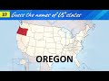 Guess the names of US states through the map  | Witch Quiz