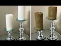 Grab DOLLAR STORE candleholders and craft mirrors…. this new idea is stunning!