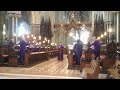 Choir practice at Worcester Cathedral