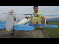 Heinkel He 72 Kadett 1800mm RC plane and Saito FA 120 four stroke glow  Maiden flight