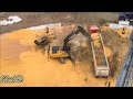 Extreme Dangerous Modern Dump Truck Operator Skills, Fastest Asphalt Paving Heavy Equipment Machines