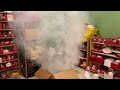 Basement Fire System Test 21 | EST Voice Evacuation (Genesis Speaker Strobes) and FIRE DOOR