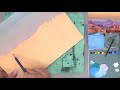 Desert Canyon Landscape Acrylic Painting LIVE Tutorial