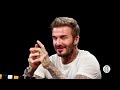 David Beckham Embraces the Moment While Eating Spicy Wings | Hot Ones