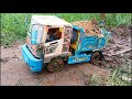 Amazing RC Stuck Full power Car Hyundai Trago V6 TuBo Hino500 Excavator Dozer Komatsu