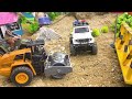 Mega RC Trucks RC Heavy Haulage RC Car Transport RC Traktor Volvo Lesu BL71 RC Wheel Loader Dozer!!