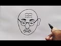 Mahatma Gandhi drawing from number 333 | Gandhi ji Drawing Easy for beginners | Number Drawing