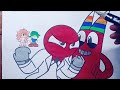 rainbow friends and garten of banban | coloring pages | how to draw | NCS music