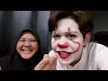 PRANK BADUT DEKAT FAMILY 🤡 AKIDDOS JADI BADUT SERAM 🤣