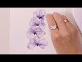 how to paint Transparent Layered Watercolor Flowers: floral loose painting in abstract style