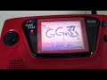 Game Gear Vermelho com Shinobi. Sega