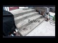 Powerwashing the steps