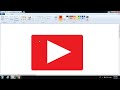 ||HOW TO DRAW A LARGE YOUTUBE LOGO FROM MS PAINT ||