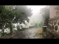 Heavy rain hits mountain villages in Indonesia || sound asleep because of the rain