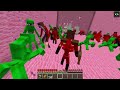 JJ and Mikey HIDE from Scary JJ Mikey Mutant Family in Minecraft Challenge by Maizen