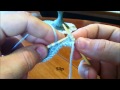 Slip, Knit, Pass (SKP)   Left Handed - English Style