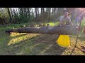 Lifting a 1400 pound log with one hand