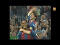 Messi's first official goal for FC Barcelona