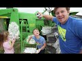 Fun on the farm with kids tractors and real tractors compilation | Tractors for kids