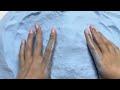 ASMR baking soda geometric shapes