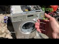 Street find: Miele W3748 stainless steel washing machine test wash