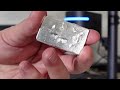 How to HAND-POUR Pure Silver Bars and then Laser Engrave them w/ a Laser Pecker!