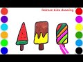 how to draw ice cream | for kids | children art toddlers| Salman kids drawing