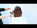 How to Cut Hair: One Length Lob/Bob Hair Cut - Tutorial / Lesson - MIG Training