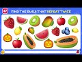 Find the ODD One Out - Fruit Edition 🍎🥑🍉 Easy, Medium, Hard Emoji Quiz | Quiz Galaxy