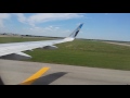 Frontier Airlines landing in Austin International Airport