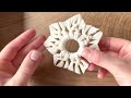 Macrame Snowflake Tutorial | DIY Christmas Ornaments | Macrame Ornaments for beginners