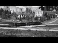 N-scale Pennsylvania Railroad locomotives with DCC/Sound on a large portable exhibit layout