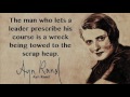 Ayn Rand - How to Rule Mankind