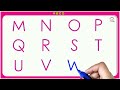 Writing Capital Letter Colouring Alphabet For Children | English Alphabets A to Z For Kids