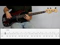 RED HOT CHILI PEPPERS - THE ADVENTURES OF RAIN DANCE MAGGIE | Bass Cover Tutorial (FREE TAB)