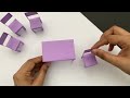 DIY MINI PAPER DINING TABLE & CHAIR/ Paper Craft / mini Paper furniture crafts For doll house