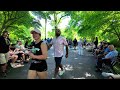 NYC Summer Walk 4K: Sheep Meadow via Central Park Upper West Side Manhattan & John Lennon Memorial