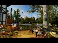 Autumn ambience ASMR. Spend a Cozy Autumn Day by the Lake. Falling Leaves and Autumn Campfire sounds