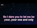 One and Only - Adele Karaoke 【No Guide Melody】 Instrumental