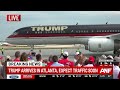 Former President Donald Trump arrives in Atlanta ahead of debate with Joe Biden