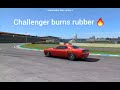 Dodge challenger spins tires