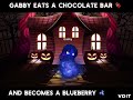 Gabby Eats A Chocolate Bar And Becomes A Blueberry/Blueberry Inflation Video 🫐