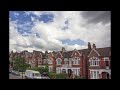 London blue sky in Streatham  time lapse