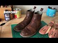 How to CLEAN and CONDITION Leather Chelsea Boots | ASMR | Links to products in description