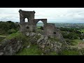 Drone test flight over Mow Cop Castle