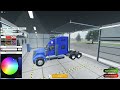 Picking up a SEMI TRUCK with my TRAILER in Roblox American Plains Mudding!