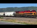 Shaun and the 4 k long Double Engined Canadian Train Filmed Near Golden