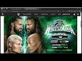 The Bloodline vs Seth Rollins and Cody Rhodes  (wrestlemania tag team match)