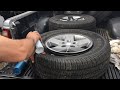 How to add air to a tire that has come off the wheel.
